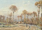 Camille Pissarro The Road to Versailles Sweden oil painting artist